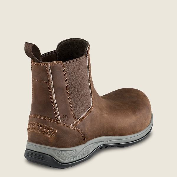 Red Wing Safety Bot Erkek - Comfortpro - 6-Inch Toe Romeo - Kahverengi - 43UBXARHC